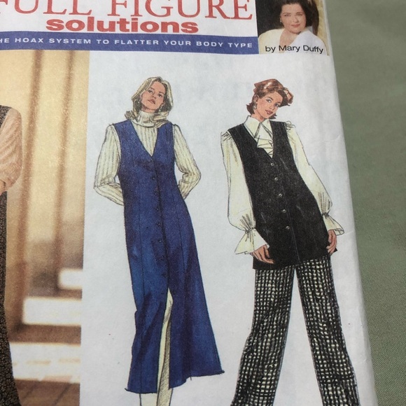 Vintage Simplicity 9123 pattern - vest- duster- pull up pants- button up jumper. - Picture 7 of 9
